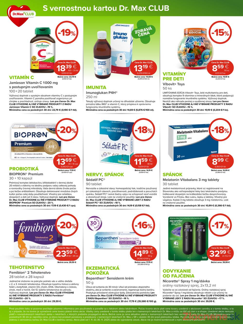 Leták Dr.Max
		  platný do 30.11.2025 - strana 8