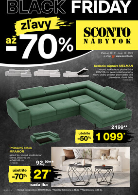 SCONTO nábytok : 2 letáky