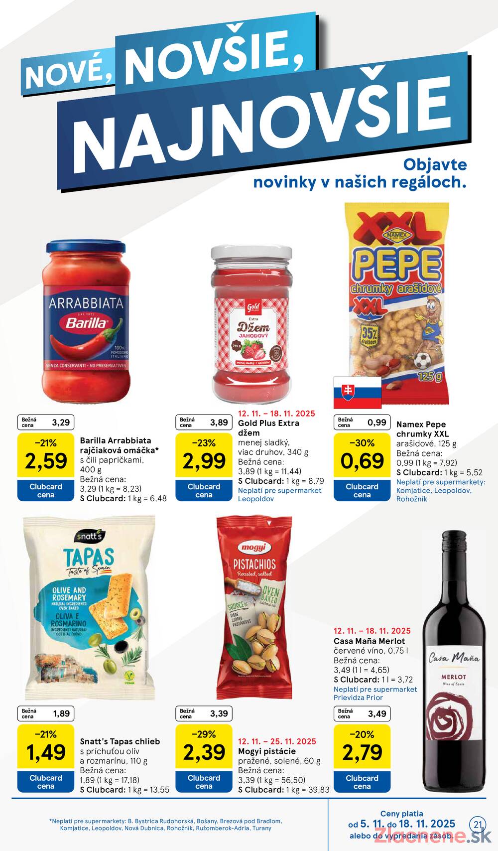 Leták Tesco
platný do 18.11.2025 - strana 21