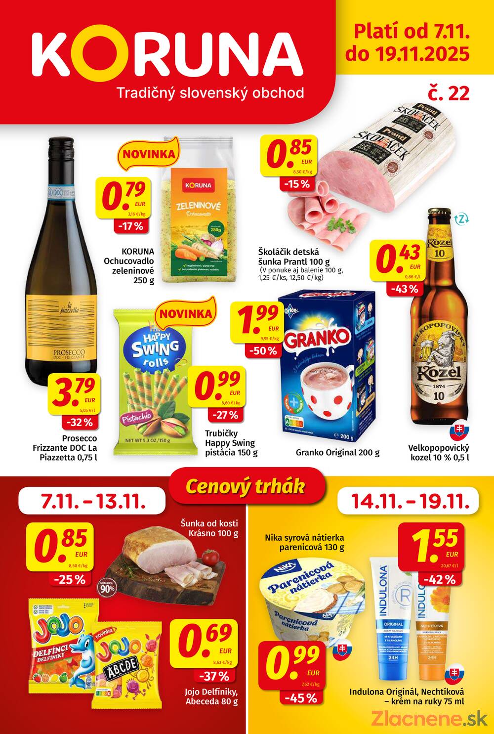 Leták KORUNA
		  platný do 19.11.2025 - strana 1