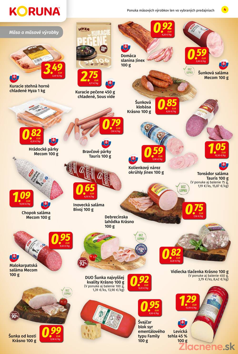 Leták KORUNA
		  platný do 19.11.2025 - strana 4