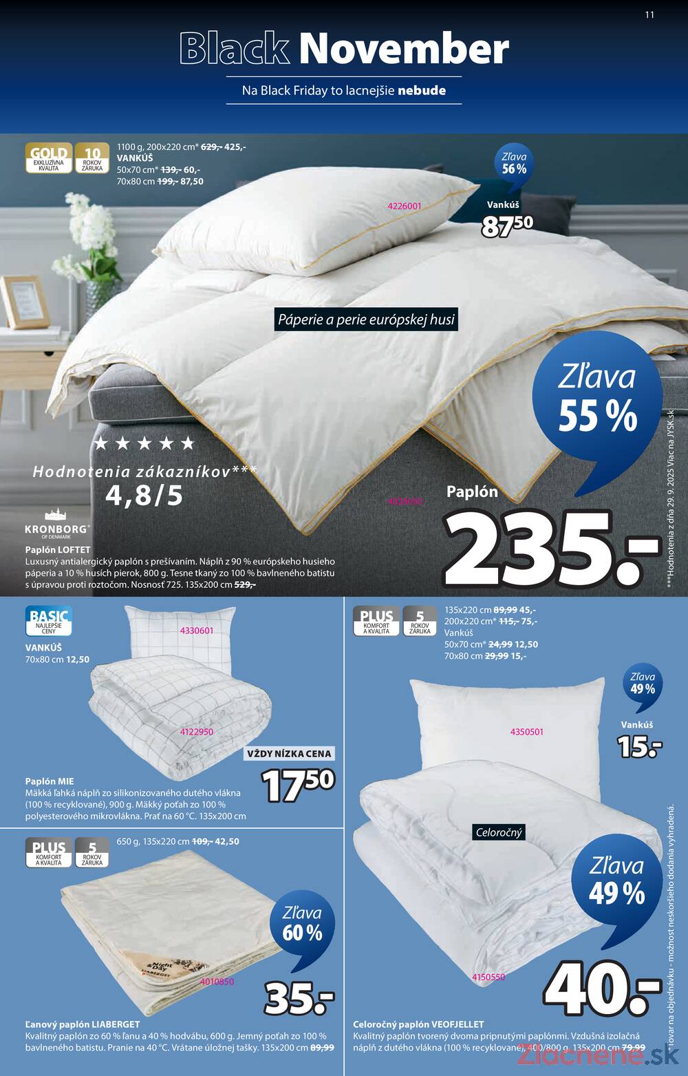 Leták Jysk
platný do 23.11.2025 - strana 11