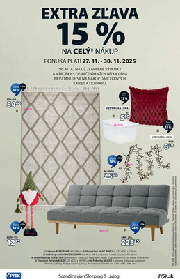 Leták Jysk
		  platný do 23.12.2025 - strana 16