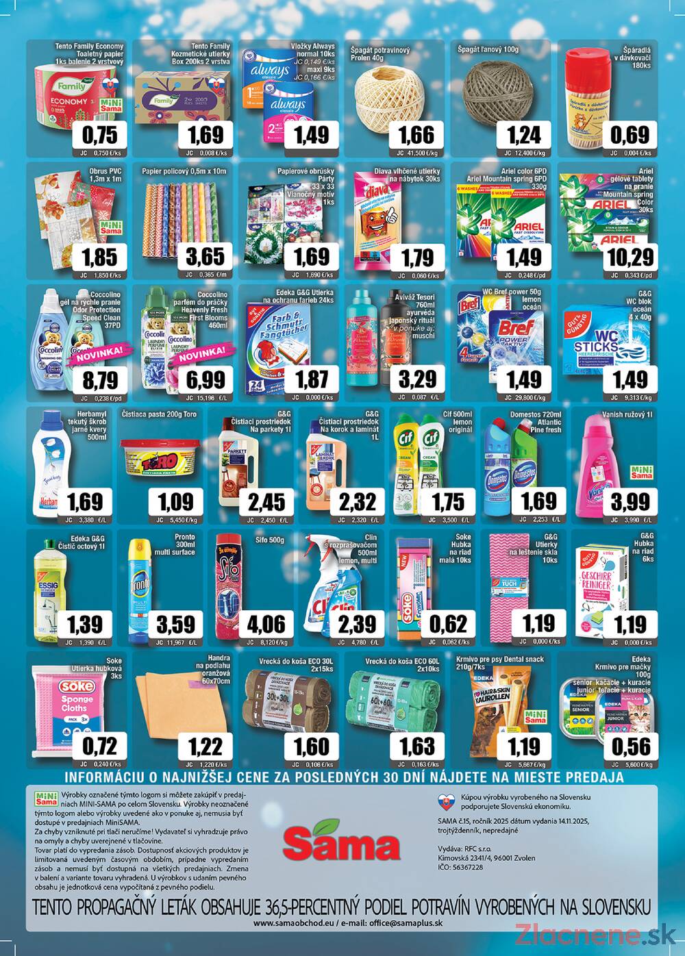 Leták SAMA  - SAMA do 2.12. - strana 12