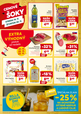 Billa od 19.11. do 25.11.2025