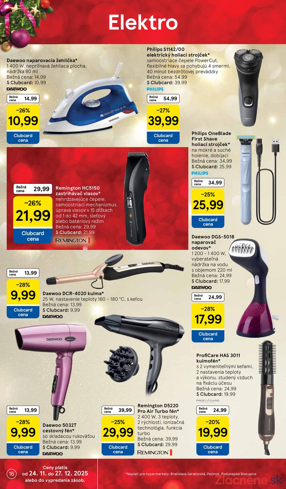 Leták Tesco
platný do 24.12.2025 - strana 16