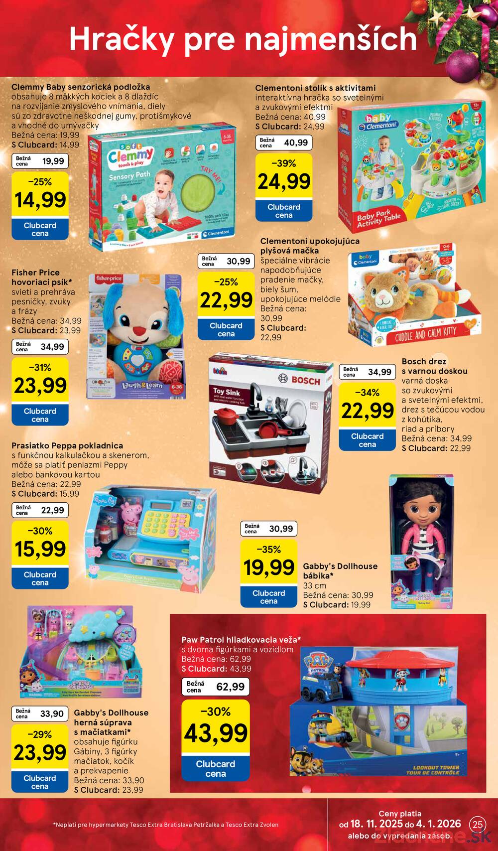 Leták Tesco - Tesco SPECIÁL velké hypermarkety od 25.11. do 24.12.2025 - strana 25 Leták Tesco - Tesco SPECIÁL velké hypermarkety od 25.11. do 24.12.2025 - strana 25