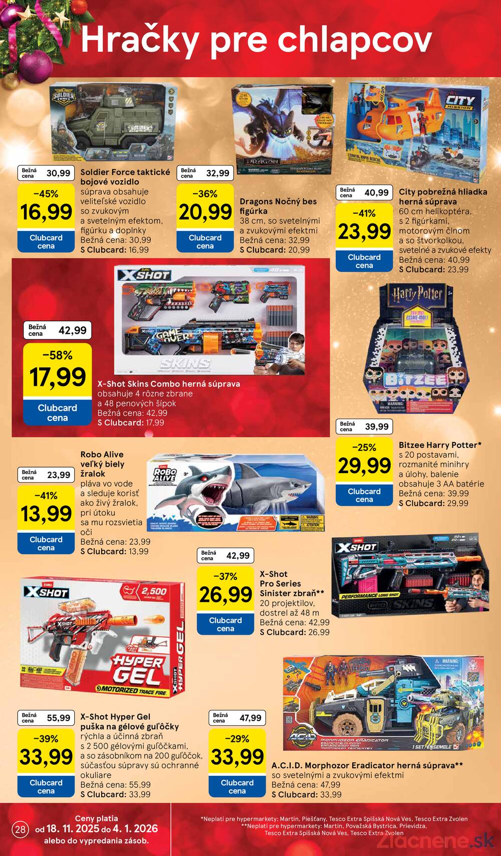 Leták Tesco
platný do 24.12.2025 - strana 28