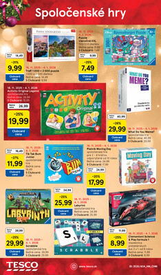 Tesco SPECIÁL velké hypermarkety  od 25.11. do 24.12.2025