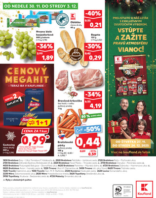 Kaufland 27.11. - 3.12. - Kaufland  Bratislava - Zahorska Bystrica