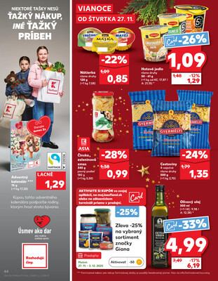 Kaufland 27.11. - 3.12. - Kaufland Topoľčany