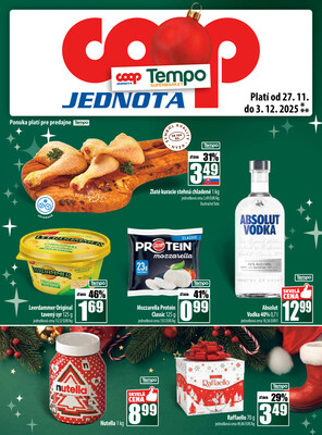 Leták COOP Jednota Slovensko
		  platný do 3.12.2025 - strana 29