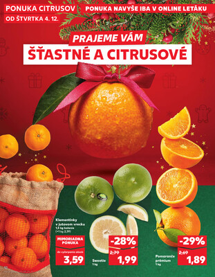 Kaufland 4.12. - 10.12. - Kaufland Piešťany