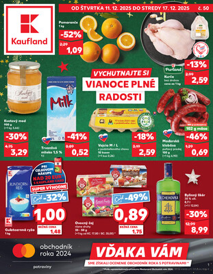 Leták Kaufland 11.12. - 17.12. - Kaufland Šaľa