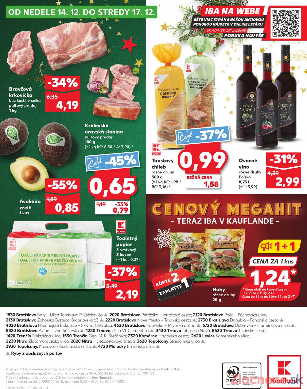 Leták Kaufland - Kaufland 11.12. - 17.12. - Kaufland  Bratislava - Zahorska Bystrica - strana 78