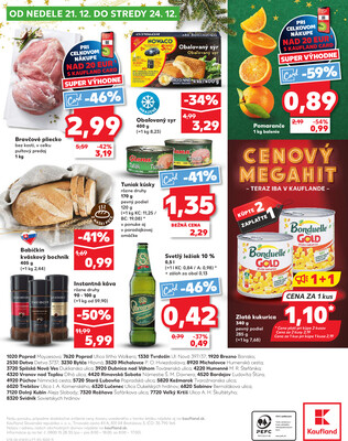 Kaufland 18.12. - 24.12. - Kaufland Bytča