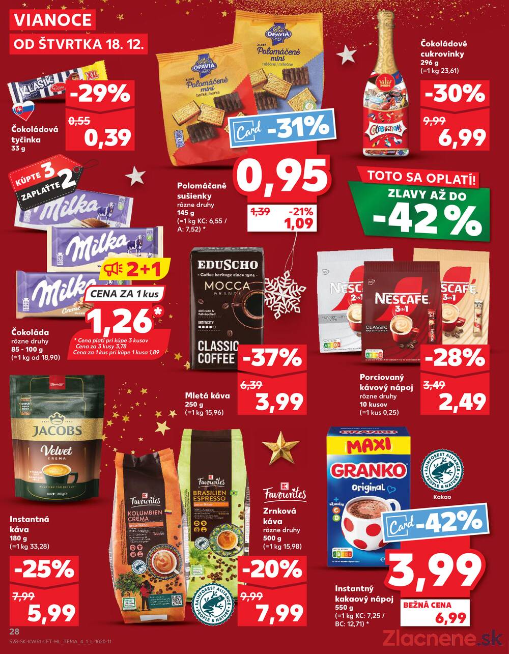Leták Kaufland - Kaufland 18.12. - 24.12. - Kaufland Spišská Nová Ves - strana 28