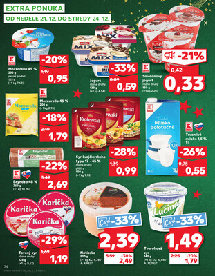 Kaufland 18.12. - 24.12. - Kaufland Spišská Nová Ves