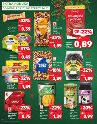 Kaufland 18.12. - 24.12. - Kaufland Šaľa