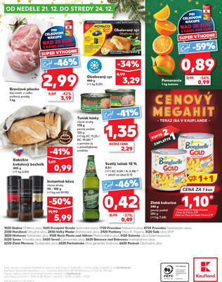 Kaufland 18.12. - 24.12. - Kaufland Zlaté Moravce