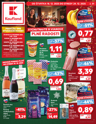 Leták Kaufland 18.12. - 24.12. - Kaufland Bratislava - Podunajské Biskupice