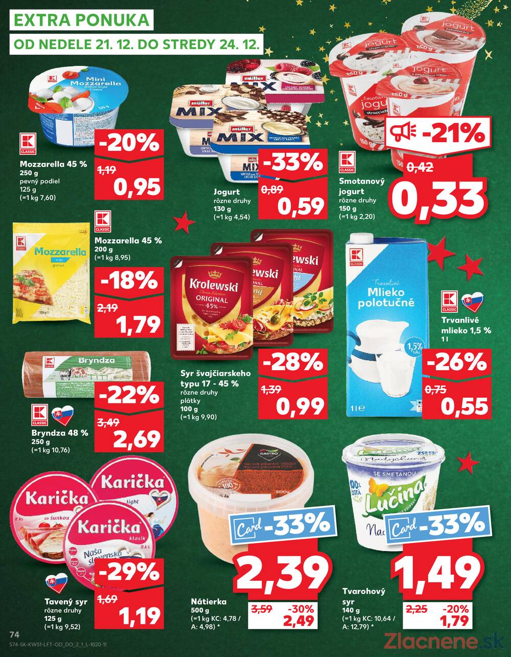Leták Kaufland - Kaufland 18.12. - 24.12. - Kaufland Žiar nad Hronom - strana 74
