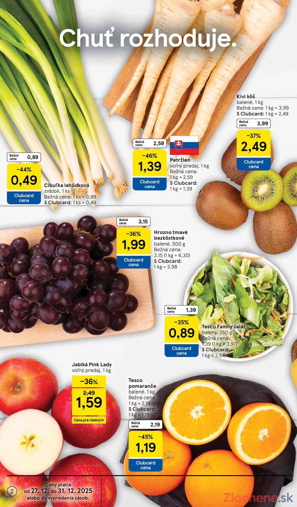 Leták Tesco - Tesco supermarkety od 27.12. do 31.12.2025 - strana 2