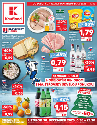 Leták Kaufland 27.12. - 31.12. - Kaufland Bytča