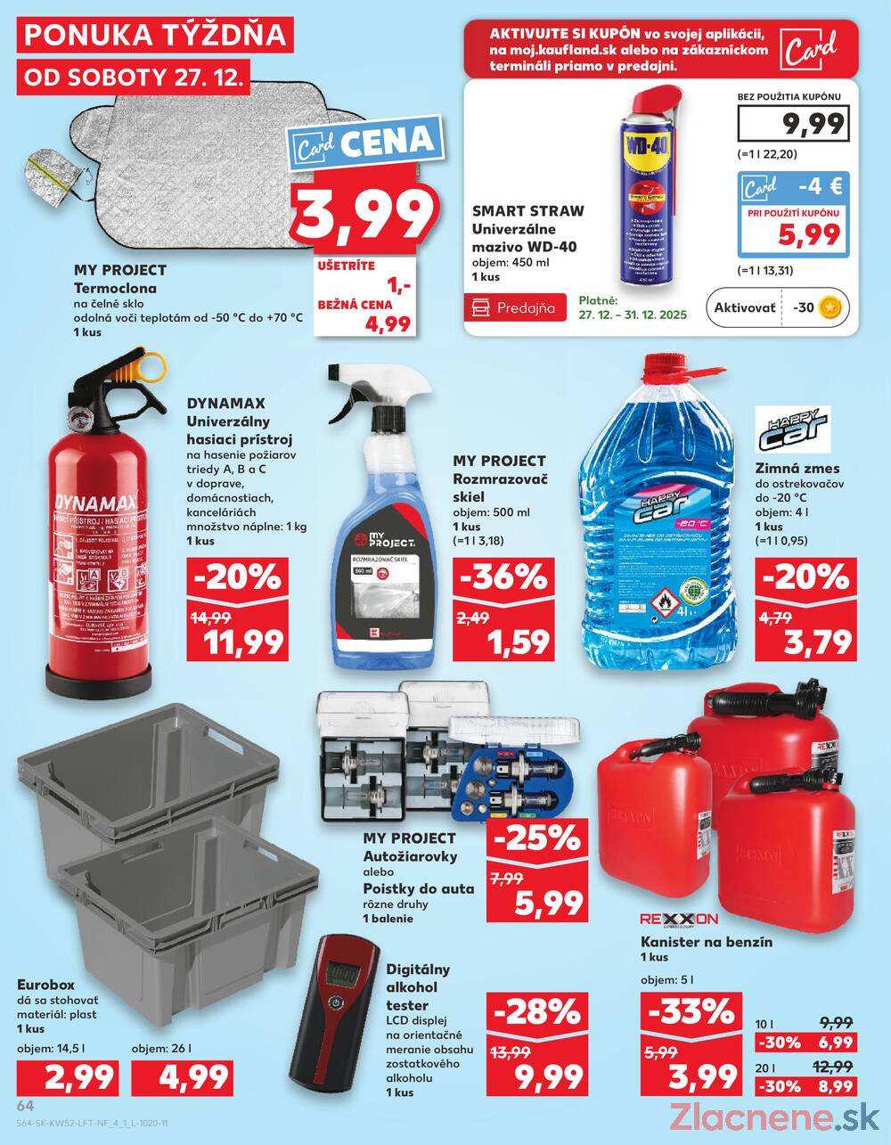 Leták Kaufland - Kaufland 27.12. - 31.12. - Kaufland Bratislava - Avion (Ivanská cesta) - strana 64