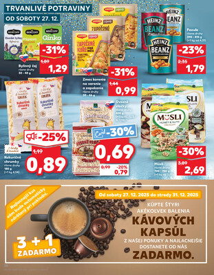 Kaufland 27.12. - 31.12. - Kaufland Bratislava - Avion (Ivanská cesta)