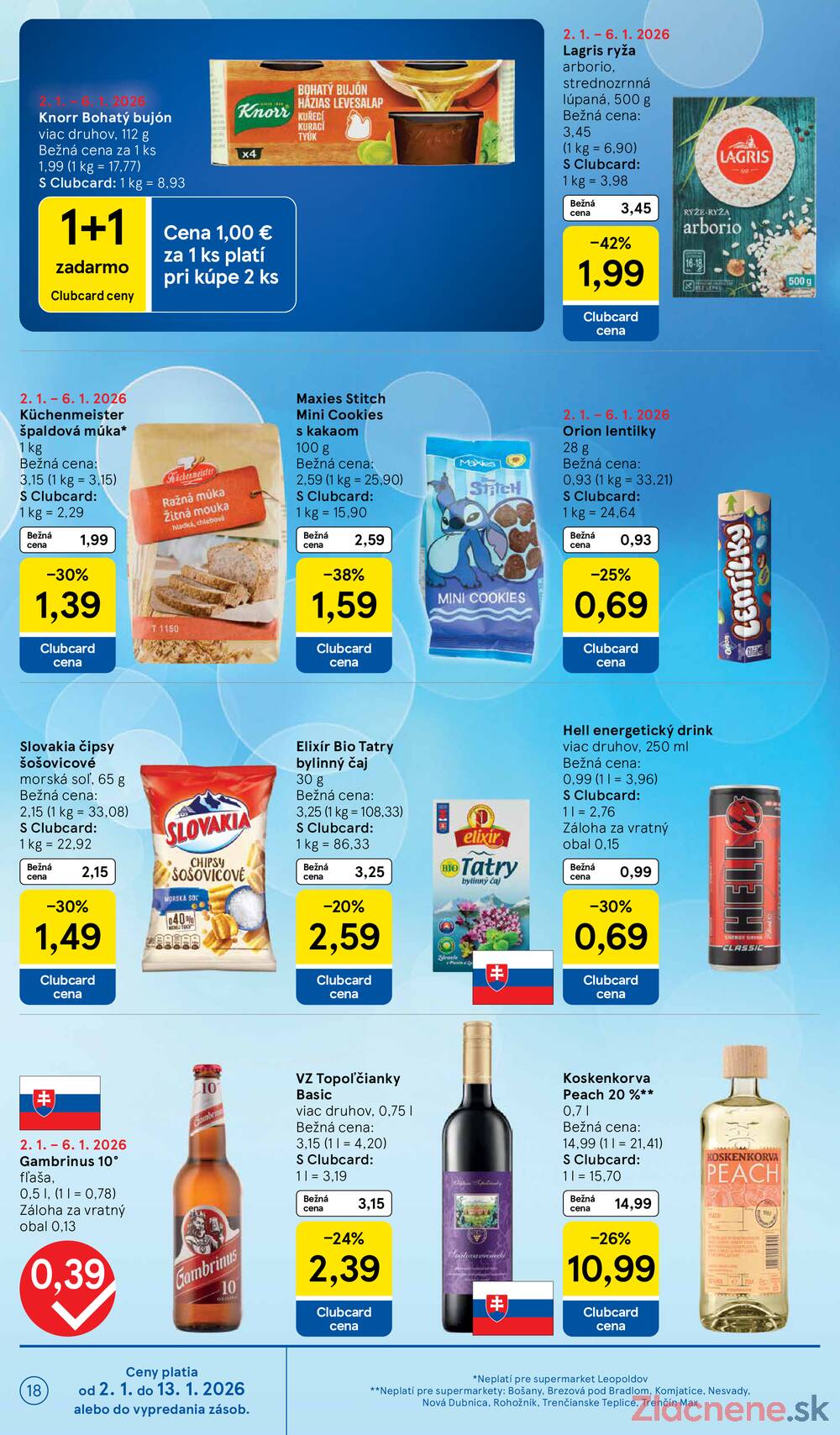 Leták Tesco - Tesco supermarkety od 2.1. do 6.1.2026 - strana 18 Leták Tesco - Tesco supermarkety od 2.1. do 6.1.2026 - strana 18
