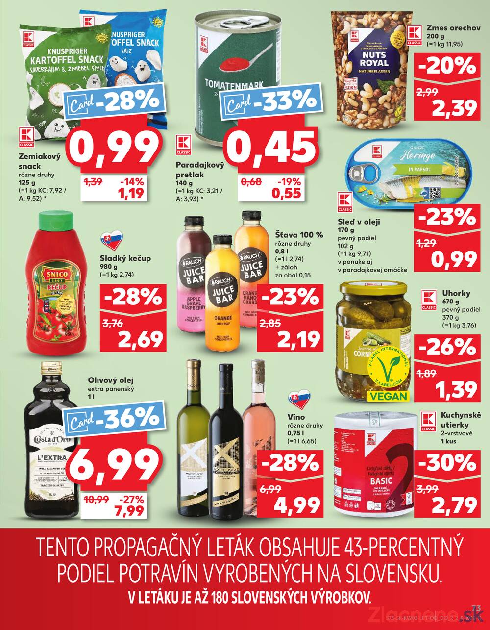 Leták Kaufland - Kaufland 8.1. - 14.1. - Kaufland Poprad - Jiřího Wolkera - strana 73 Leták Kaufland - Kaufland 8.1. - 14.1. - Kaufland Poprad - Jiřího Wolkera - strana 73