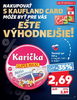 Kaufland 8.1. - 14.1. - Kaufland Poprad - Jiřího Wolkera
