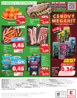Kaufland 8.1. - 14.1. - Kaufland Trnava - Nová ul.