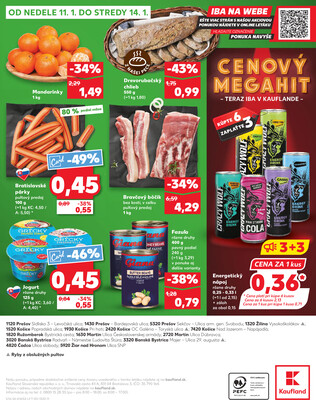 Kaufland 8.1. - 14.1. - Kaufland Ružomberok