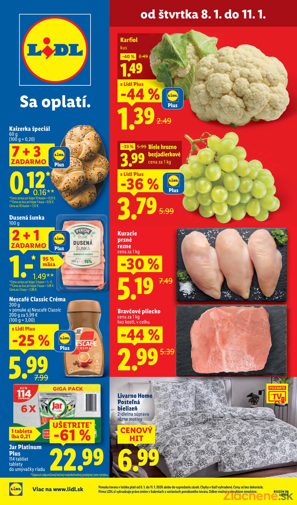 Leták Lidl - Lidl II. do 11.1. - strana 1