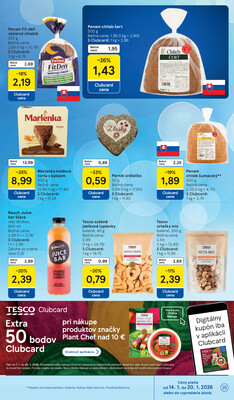 Tesco malé hypermarkety od 14.1. do 20.1.2026