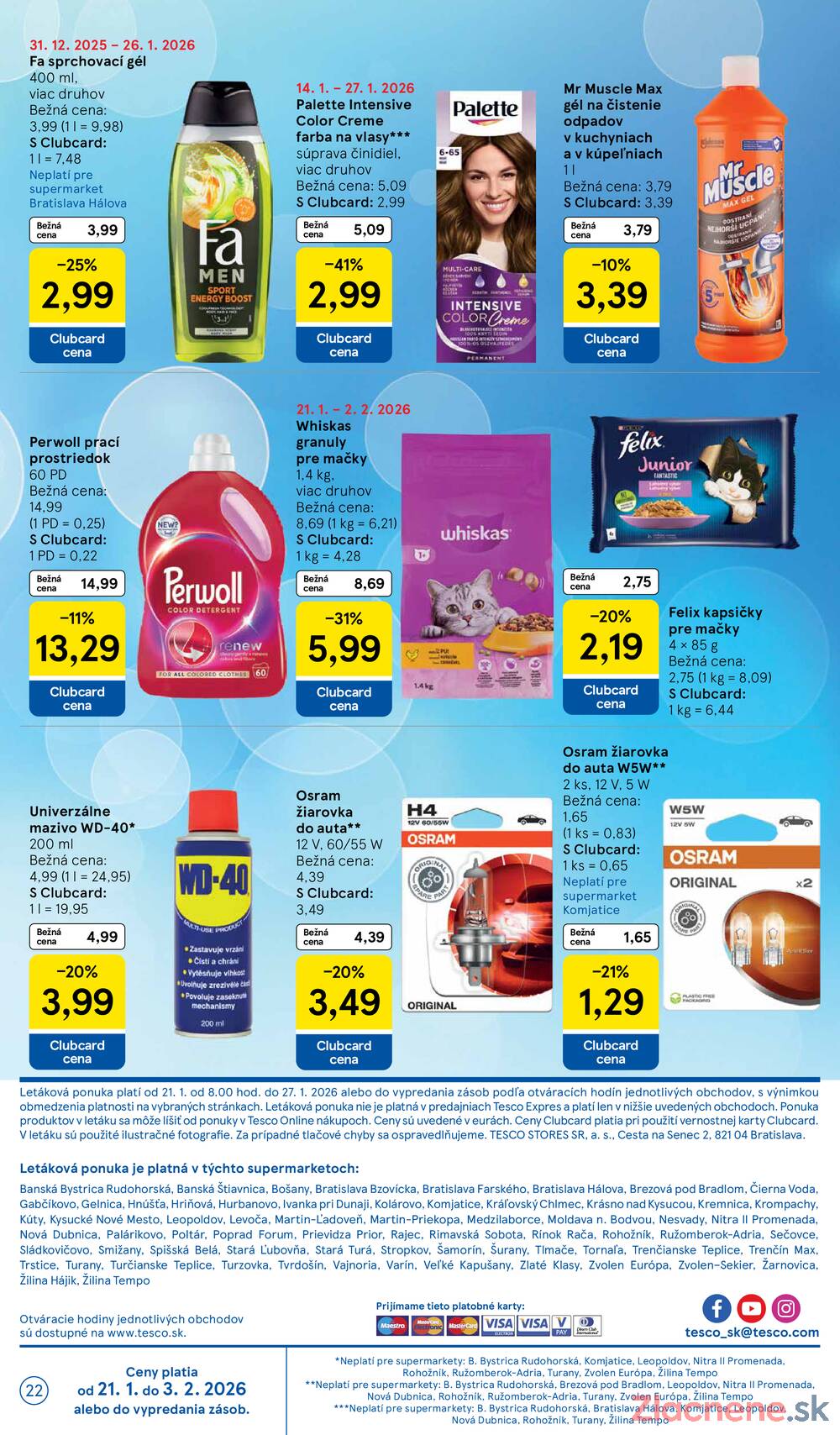 Tesco supermarkety od 21.1. do 27.1.2026