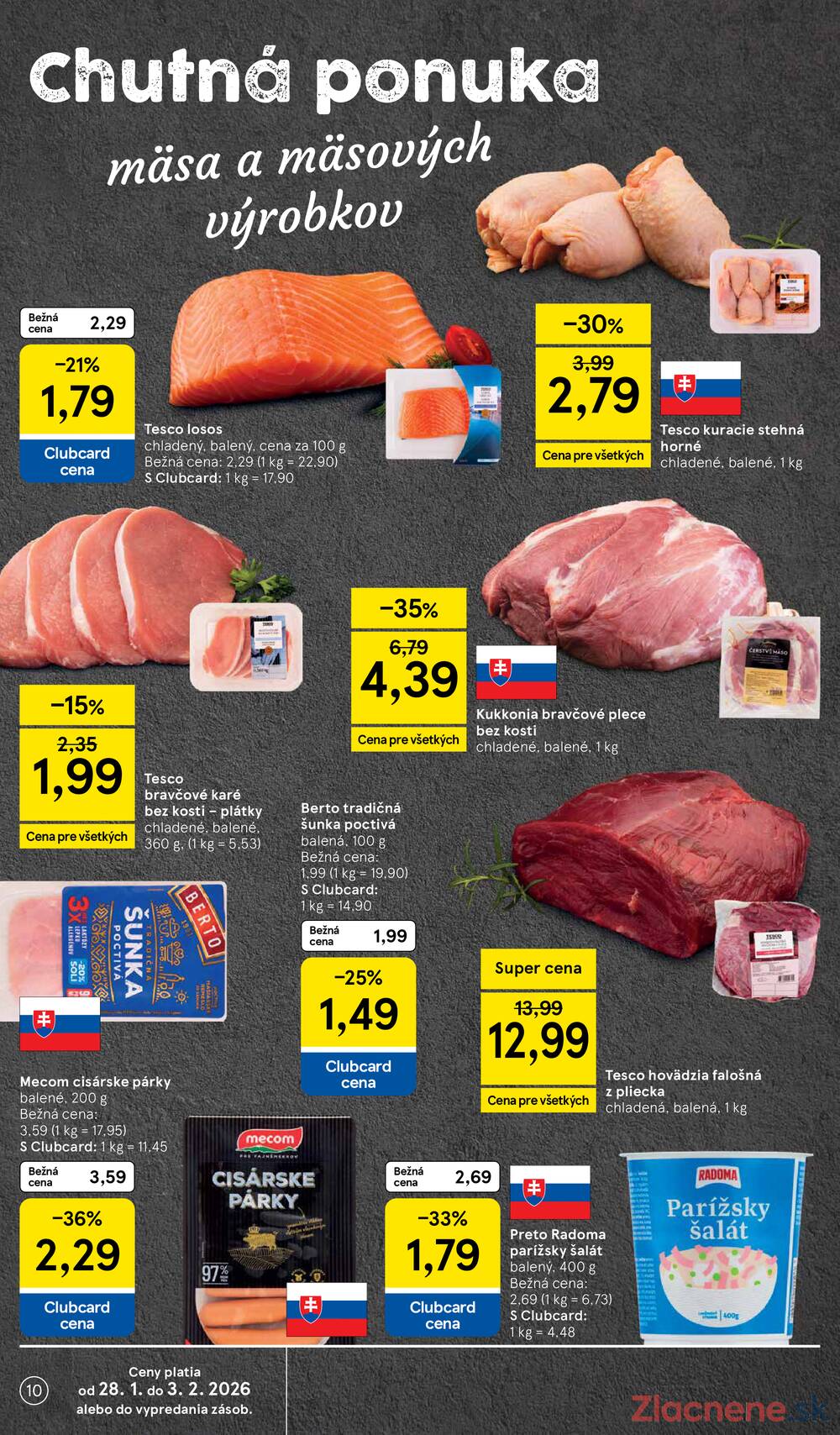 Leták Tesco - Tesco supermarkety od 28.1. do 3.2.2026 - strana 10