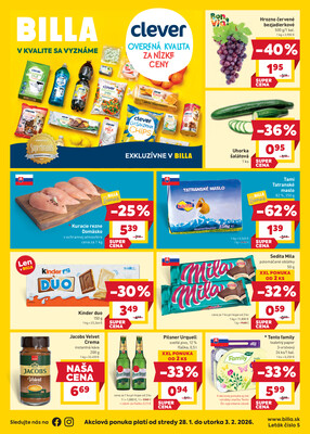 Leták BILLA od 28.1. do 3.2.2026