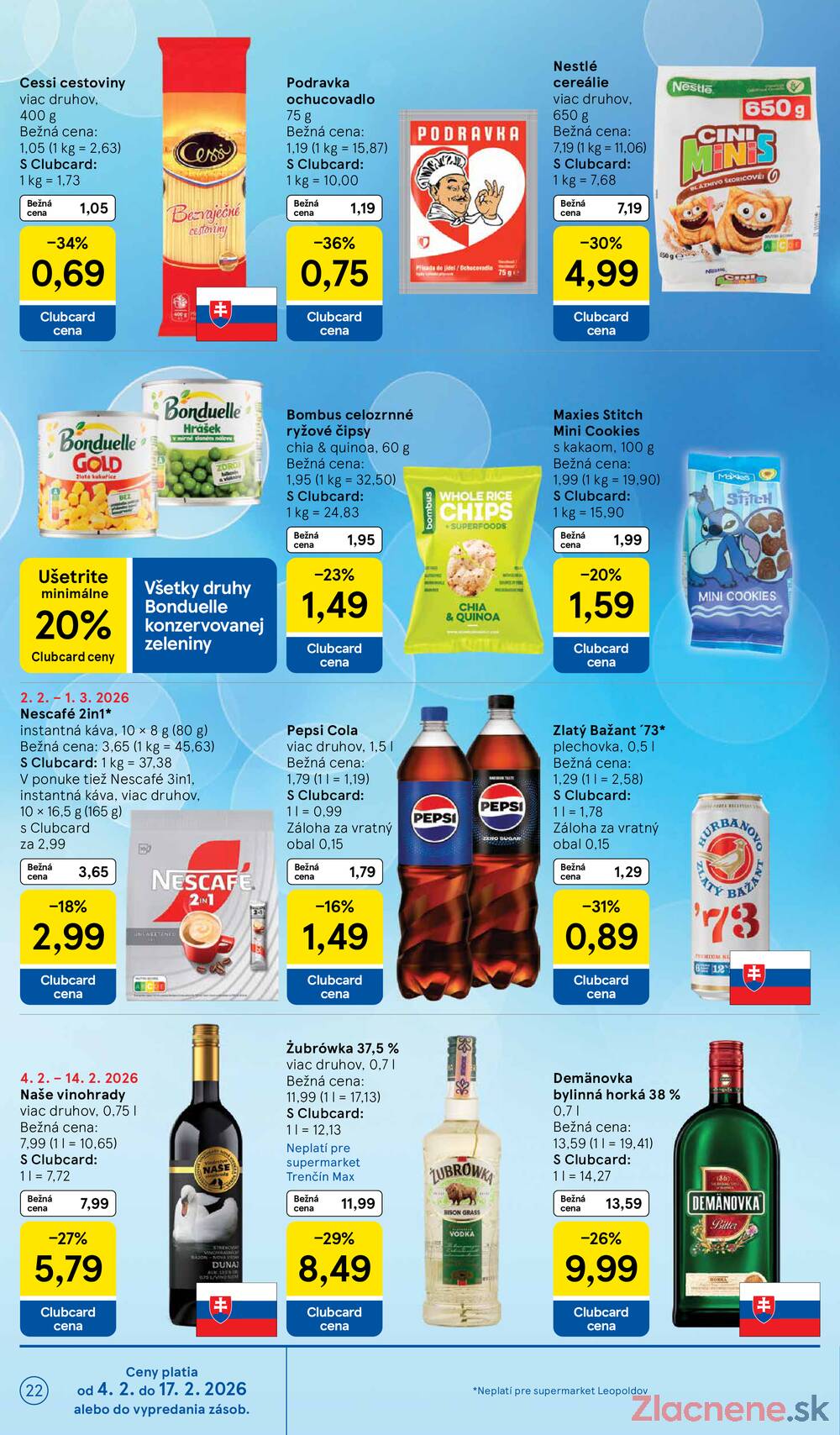 Tesco supermarkety od 4.2. do 10.2.2026