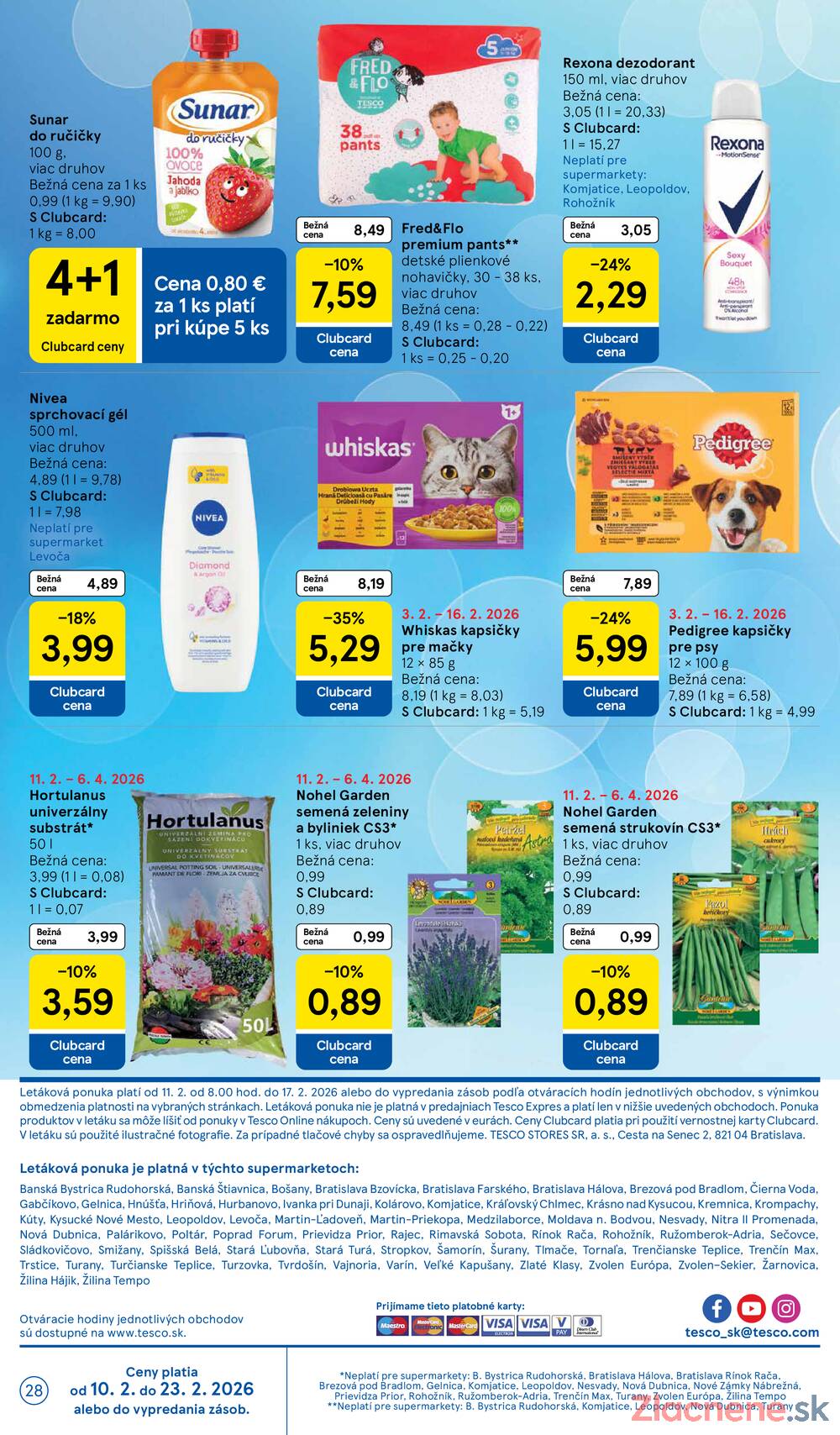 Tesco supermarkety od 11.2. do 17.2.2026