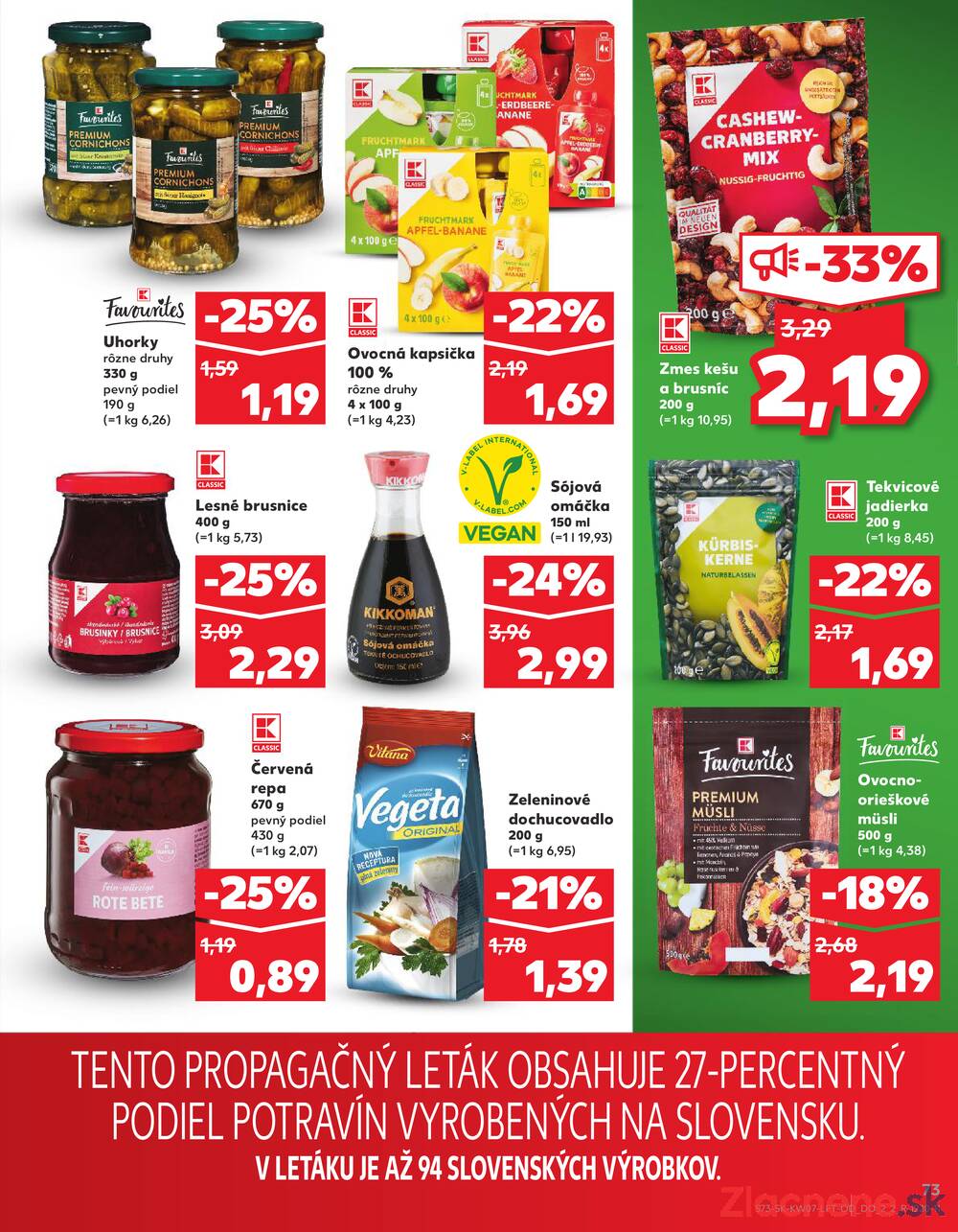 Kaufland 12.2. - 18.2. - Kaufland Bratislava - Avion (Ivanská cesta)