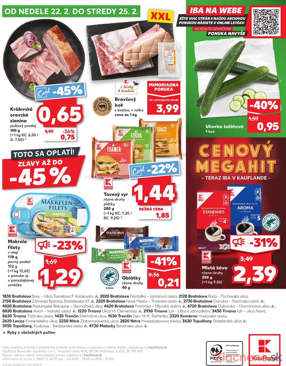 Kaufland 19.2. - 25.2. - Kaufland Trnava - Juh - Bratislavská