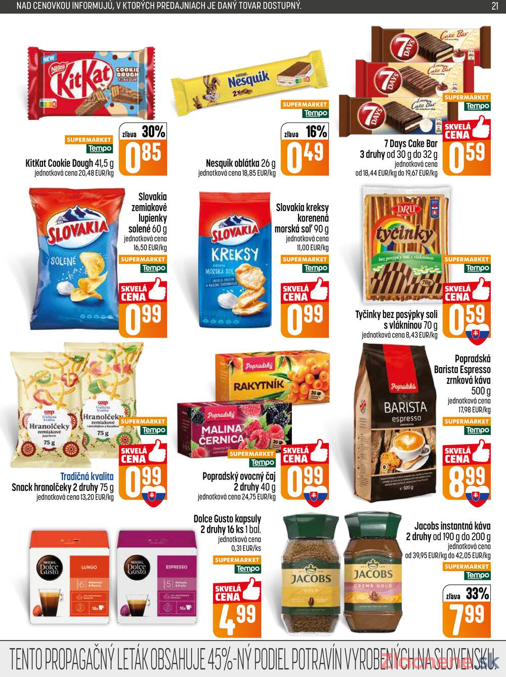 Leták COOP Jednota Slovensko - COOP do 25.2. - strana 21