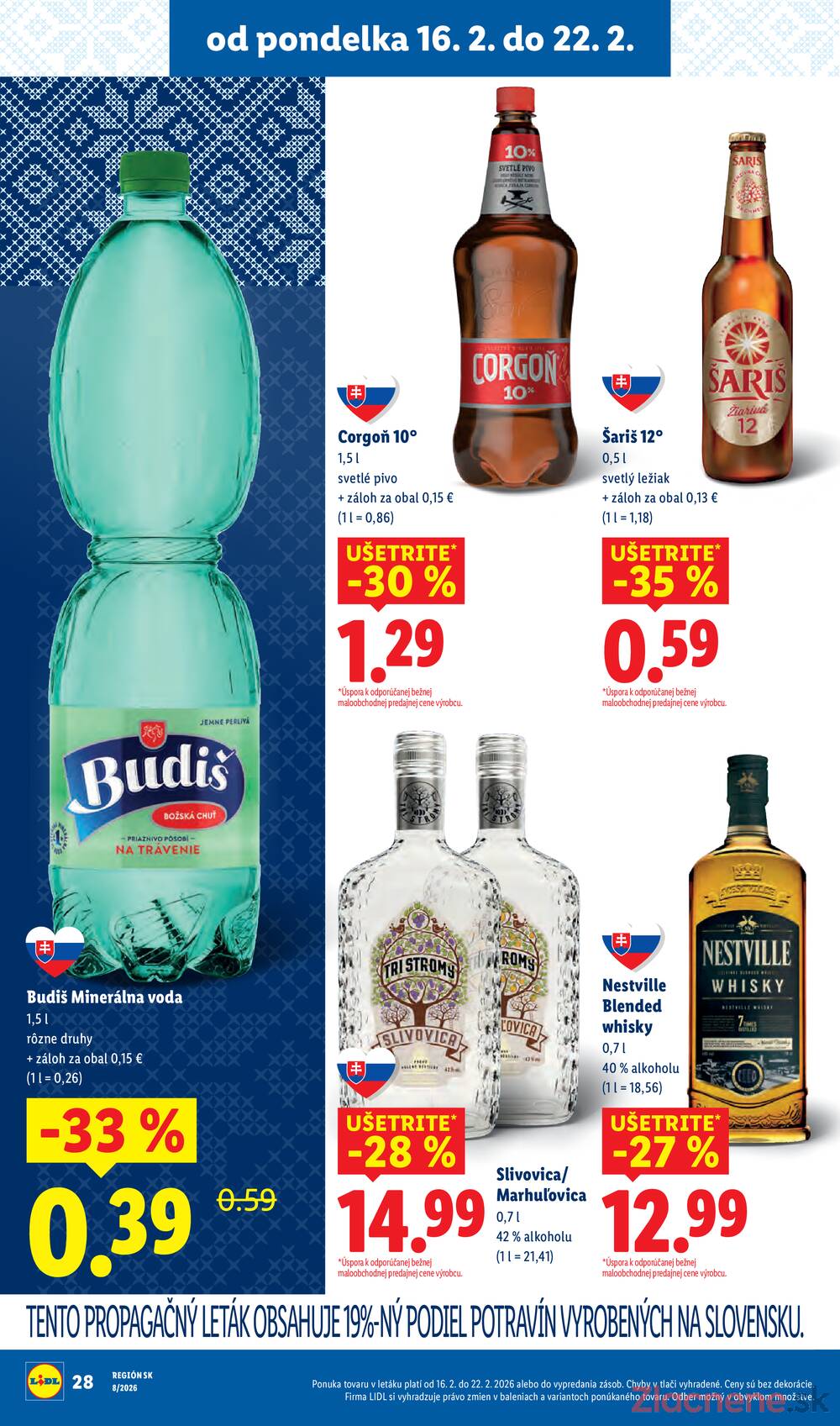 Lidl Štvrtok do 22.2.