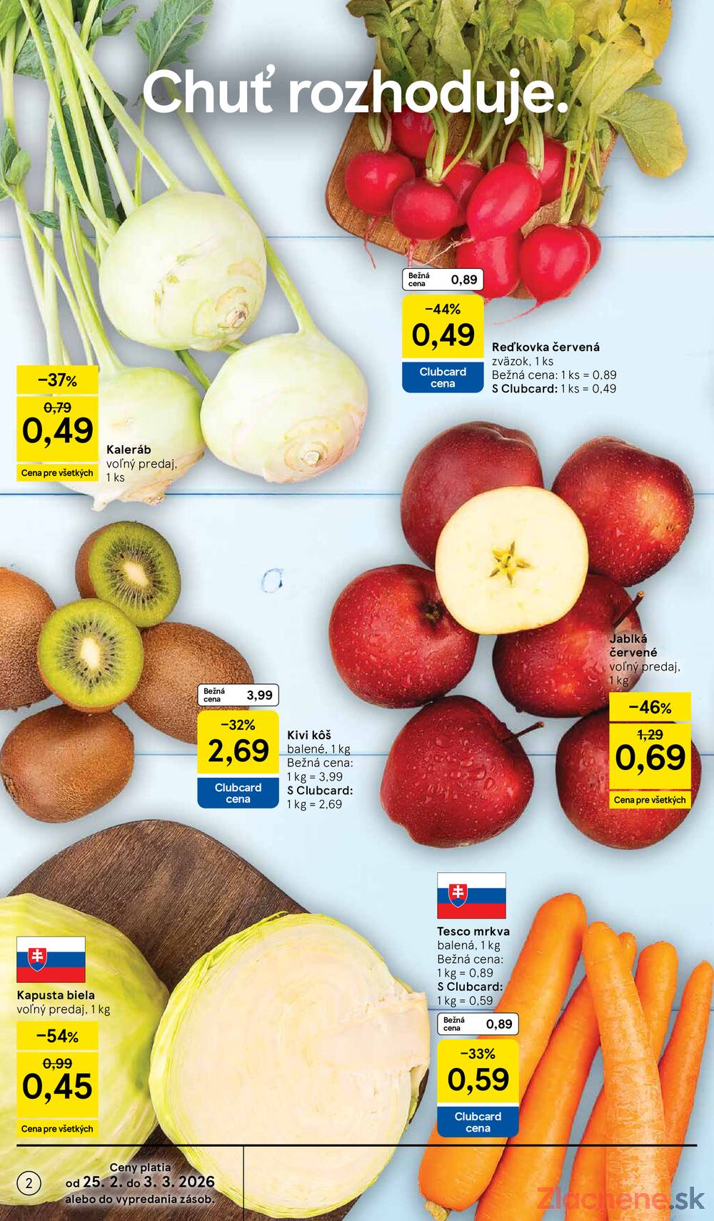 Tesco supermarkety od 25.2. do 3.3.2026