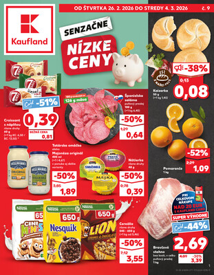 Leták Kaufland 26.2. - 4.3. - Kaufland Považská Bystrica - Centrum