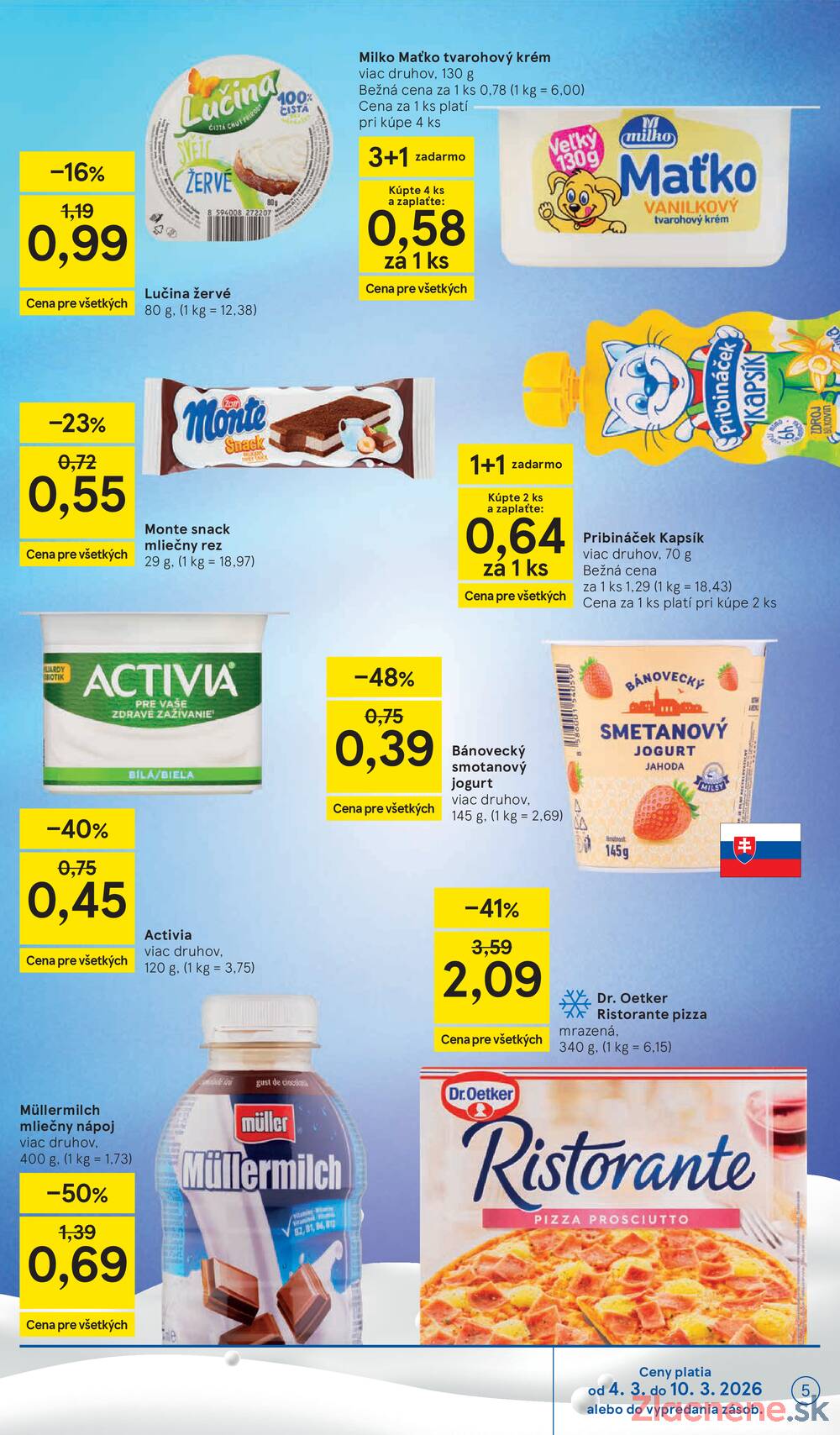 Tesco supermarkety od 4.3. do 10.3.2026