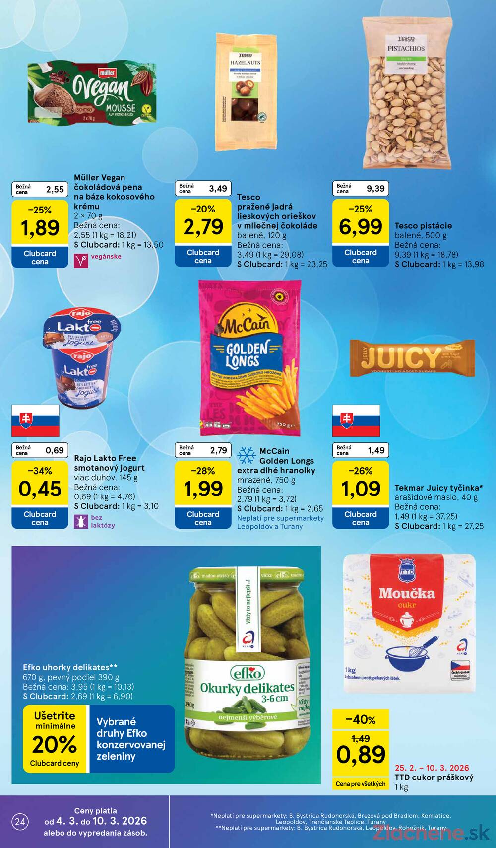 Tesco supermarkety od 4.3. do 10.3.2026